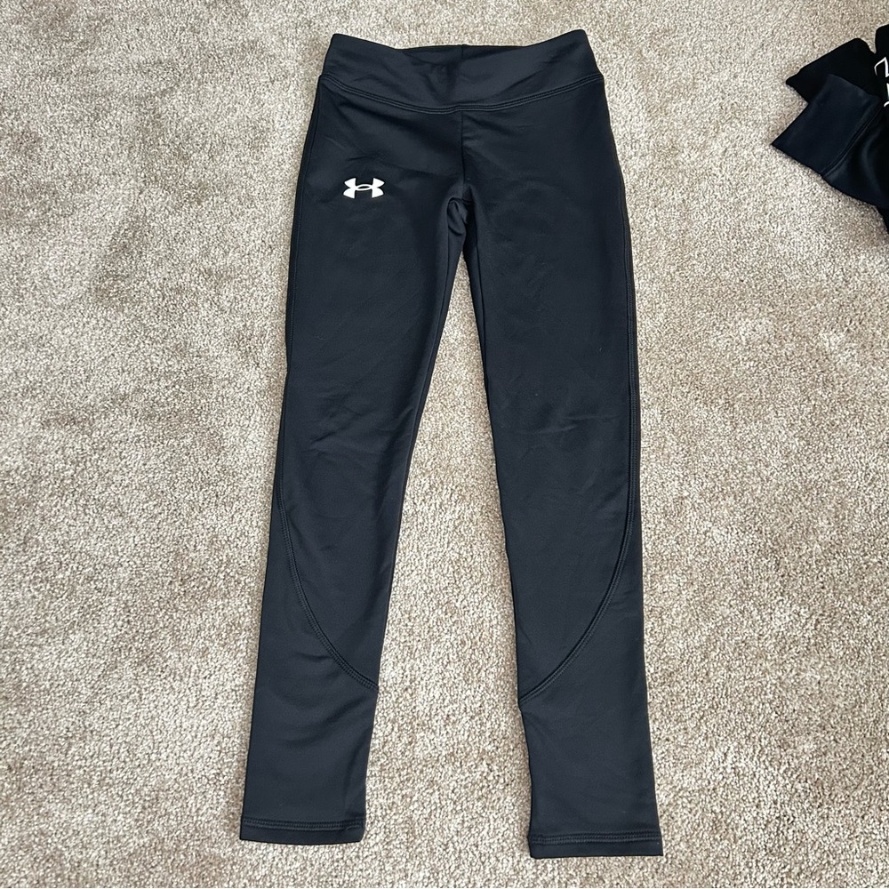 Under Armour Black Leggings Thermal Wear YSM/JP/CH